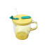 Taza vaso de vidrio con tapa 400 ml Taza Vaso De Vidrio Con Tapa 400 Ml