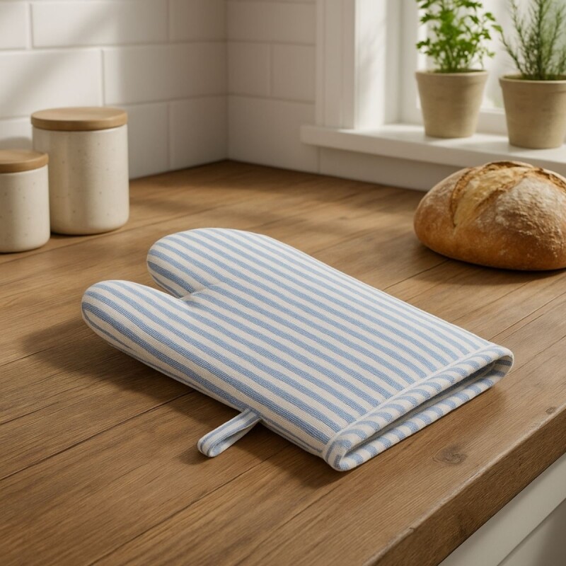 Manopla de algodón reforzado AZUL