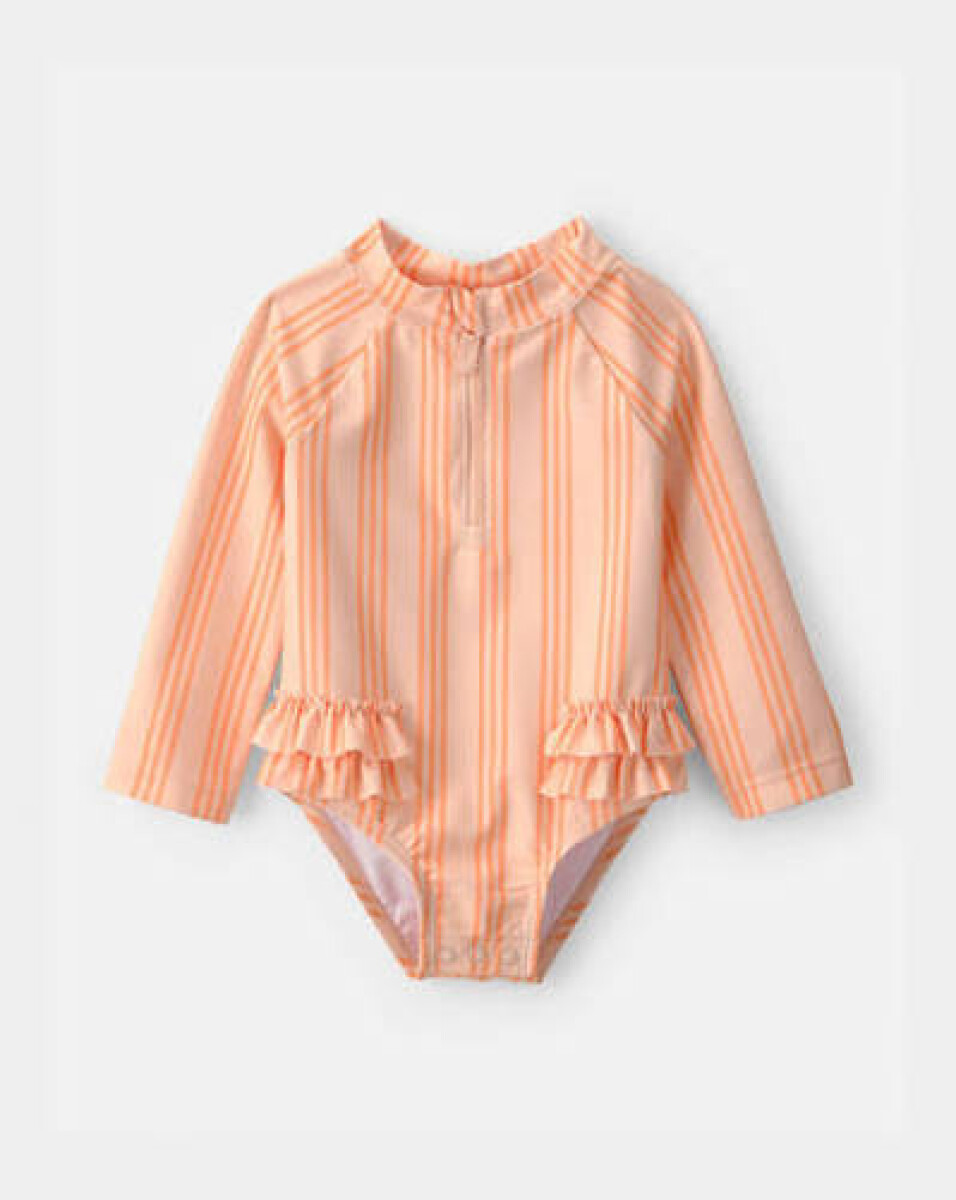 Traje baño con filtro UV carters - striped orange 