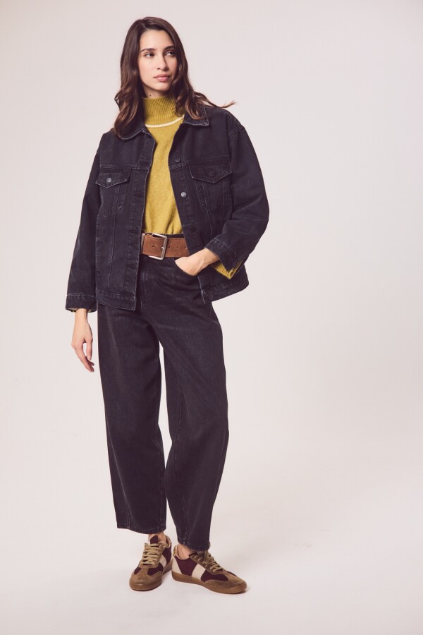 Campera Denim Negro