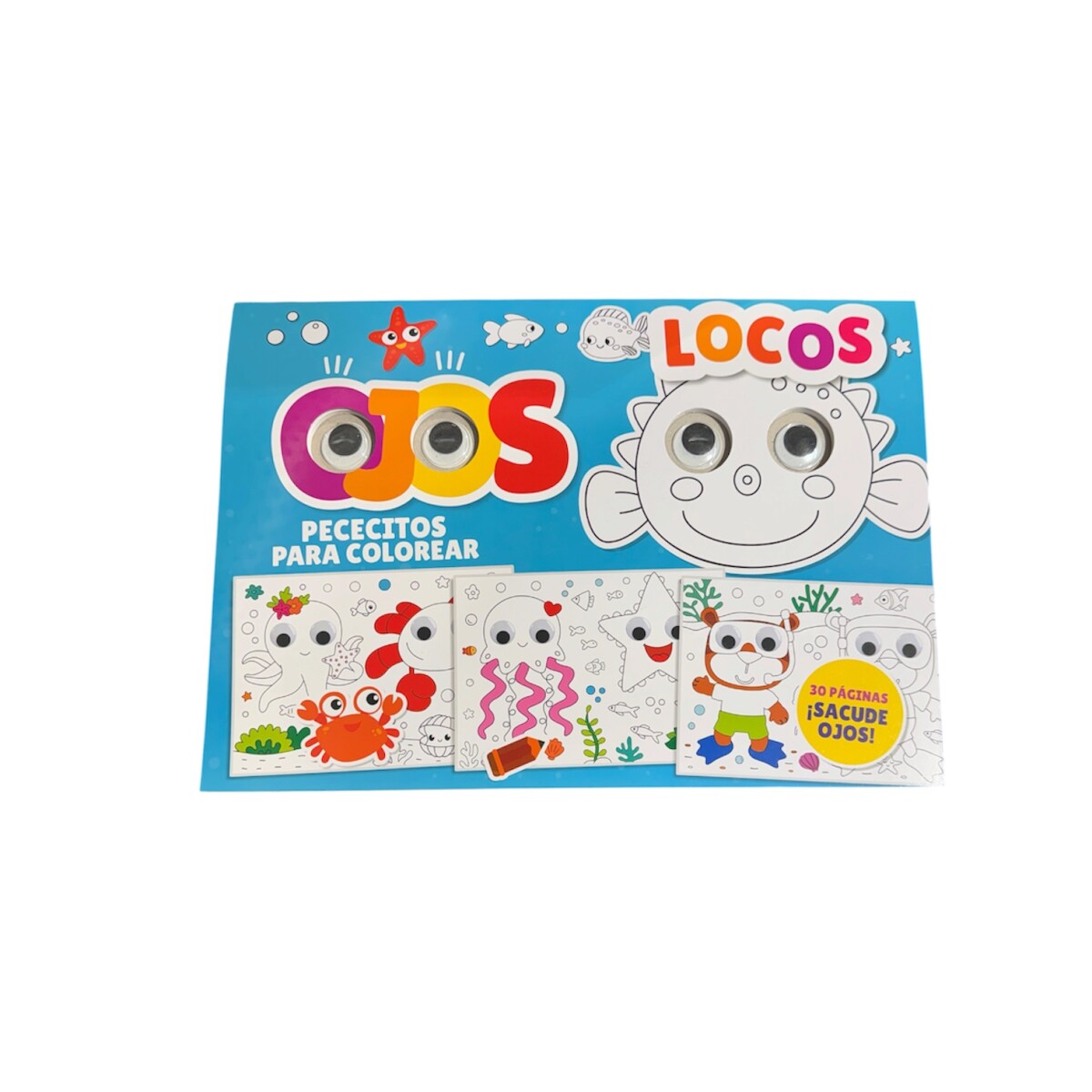 Libro Colorear Ojos Locos - Oceano 
