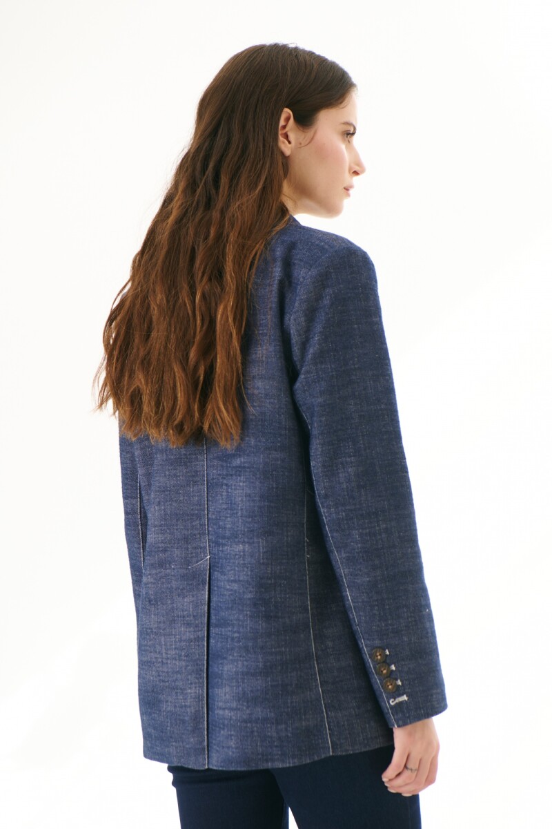BLAZER JEAN LINO AZUL
