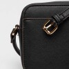 Mini Bag Lane En Efecto Cuero Zaffiano Negro