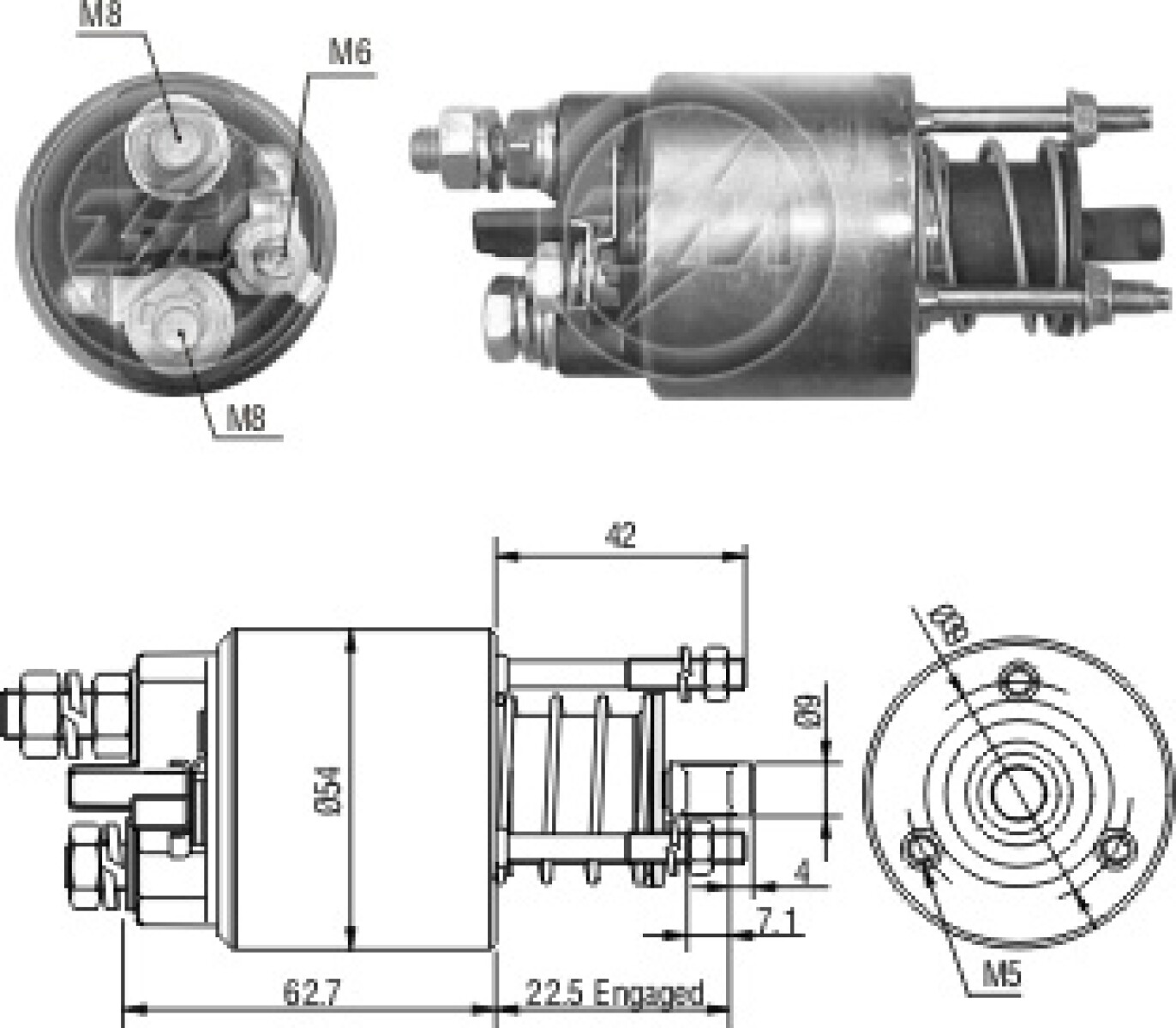 AUTOMATICO DE ARRANQUE FIAT FIAT SIENA-PALIO-BRAVA MARELLI ZM 