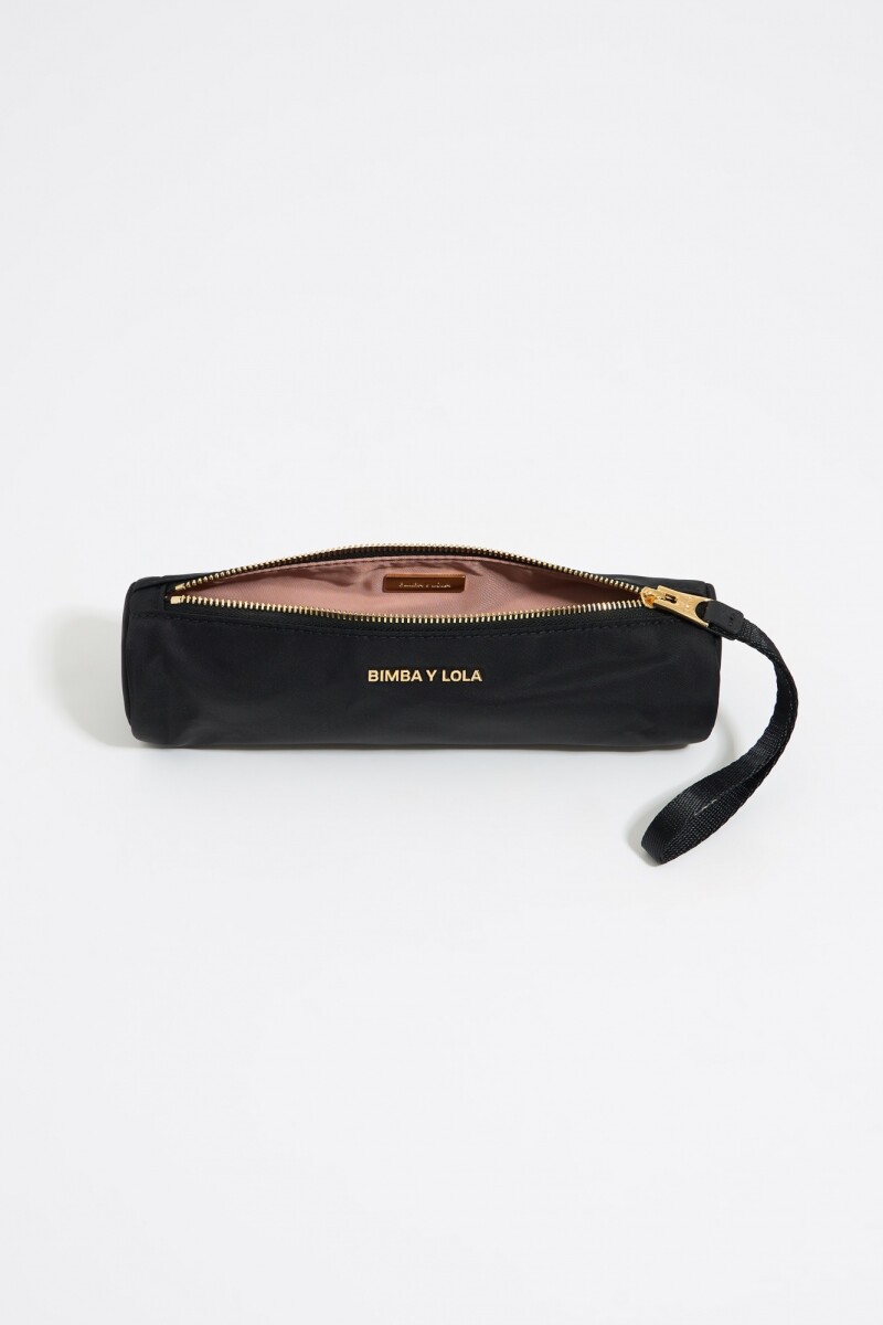 NECESER ESTUCHE CILÍNDRICO NYL Negro