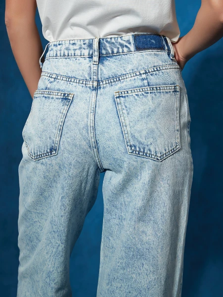 JEAN STACT STRAIGHT AZUL CLARO