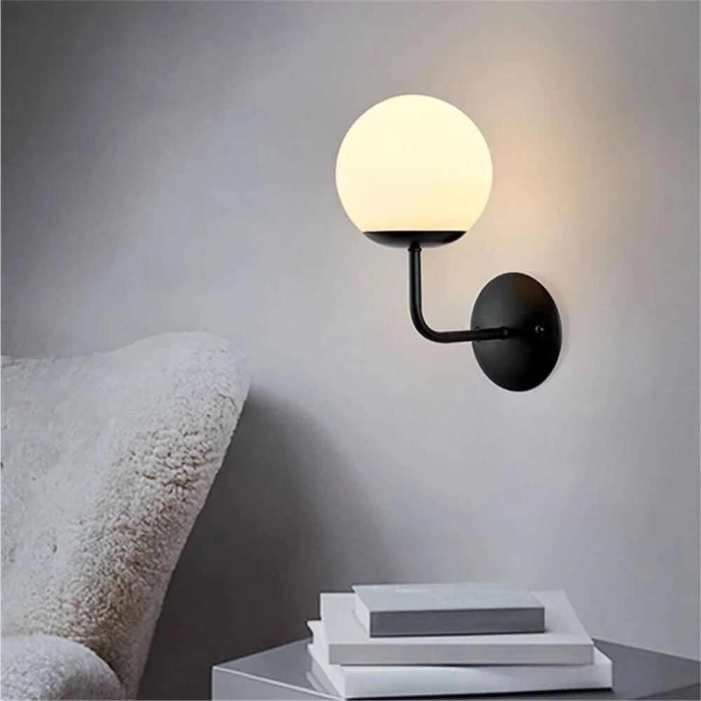 Aplique de pared Negro
