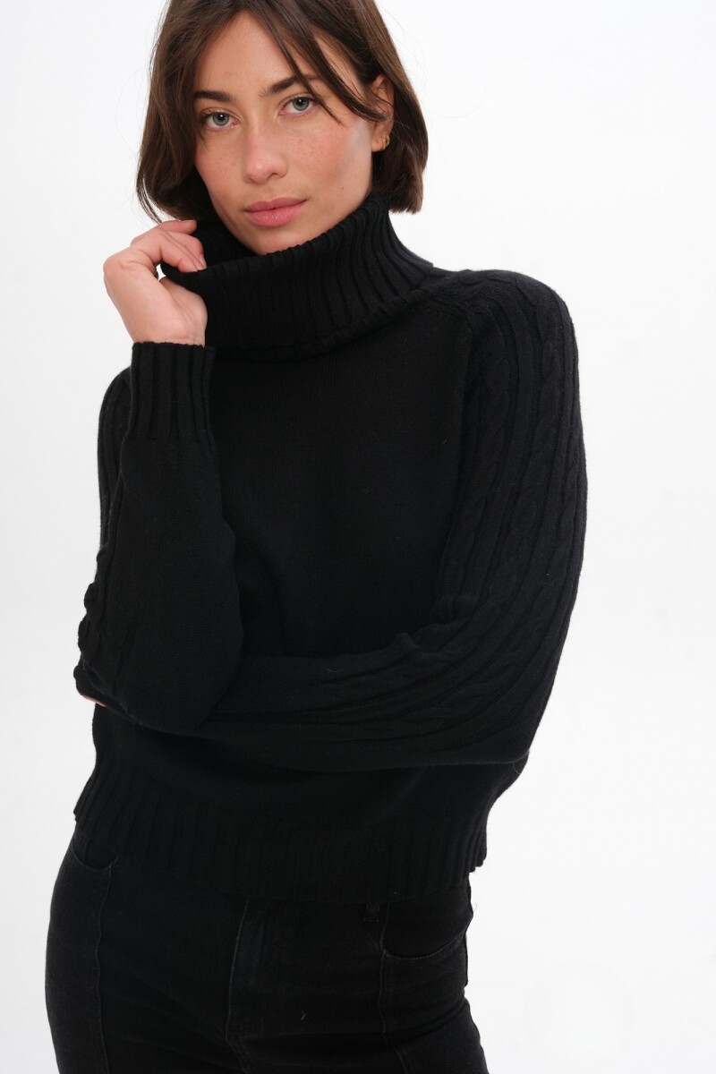 Sweater Espiga Negro