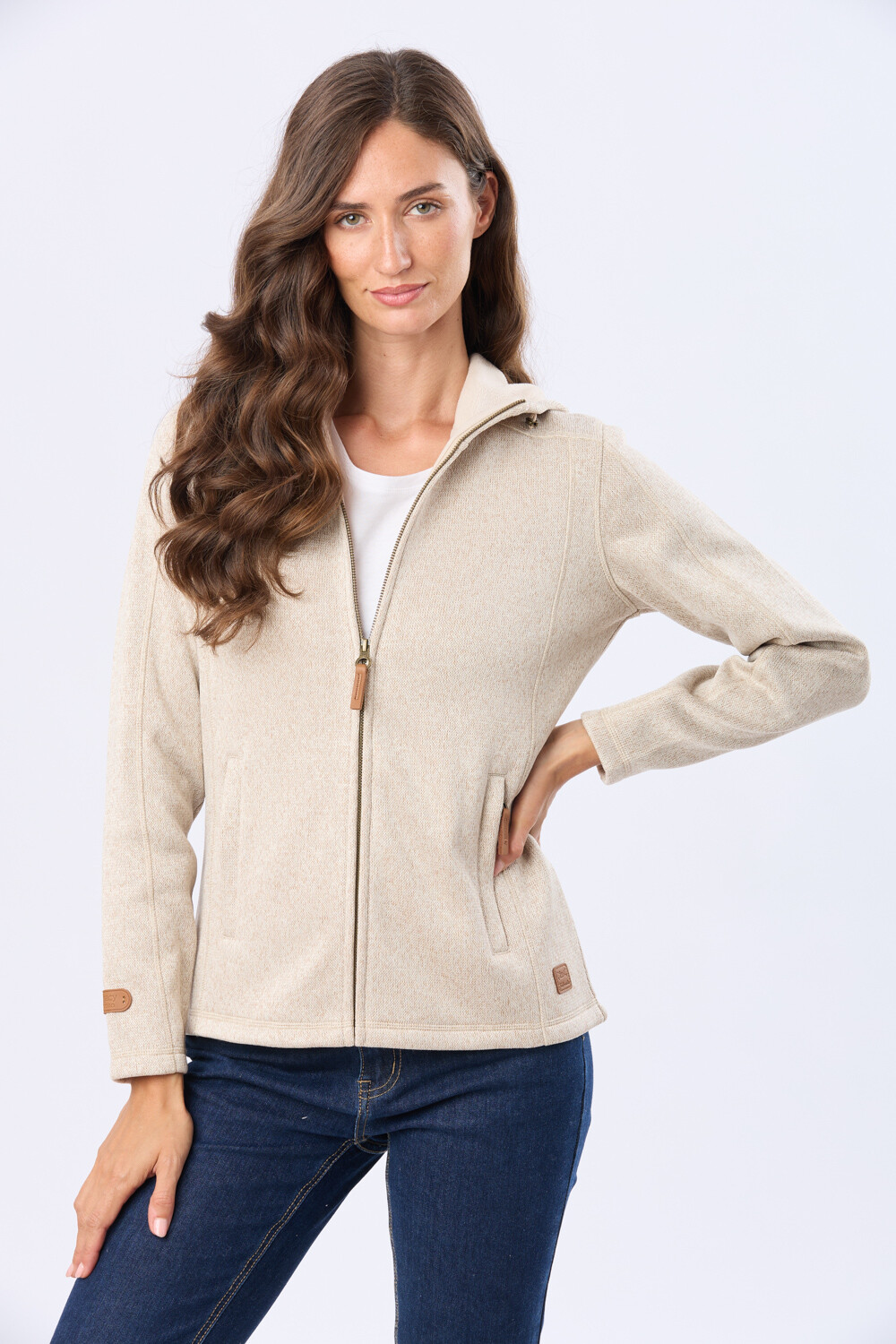 CAMPERA DE FELPA ESPECIAL Beige