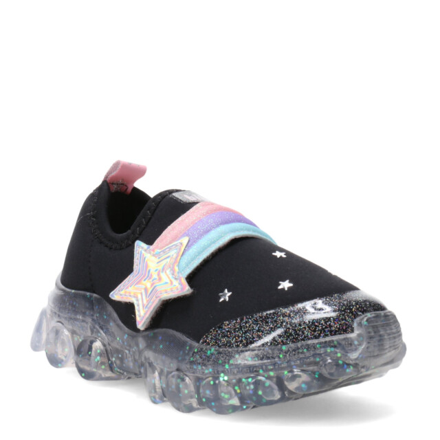 Championes Infantiles Bibi Roller Celebration Luces Negro - Multicolor