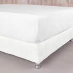 Sábana ajustable 200 hilos Basic Color Blanco (Altura del Colchón: 40 cm) Super King