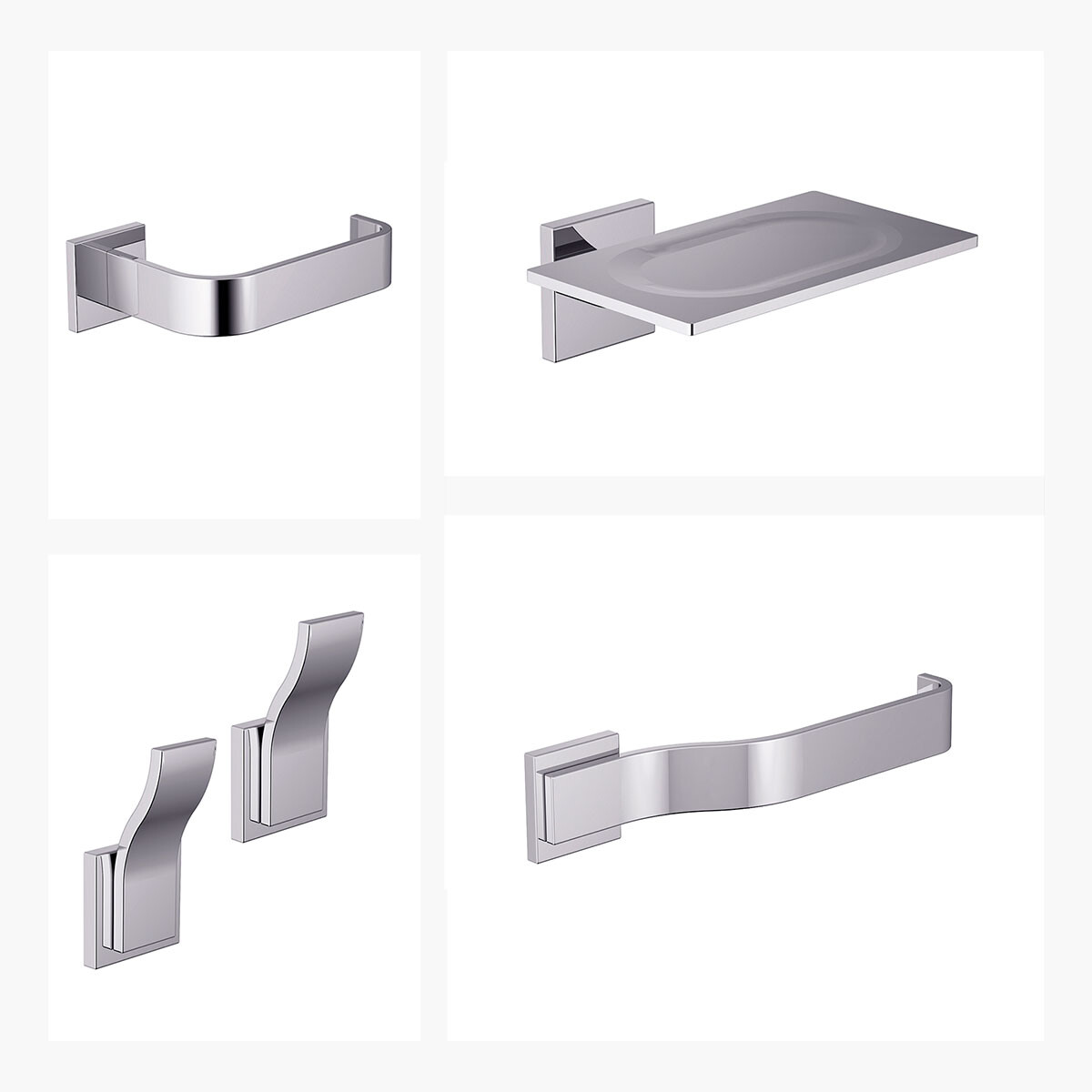 Set Accesorios Skyline Fv Cromo 5 Piezas 