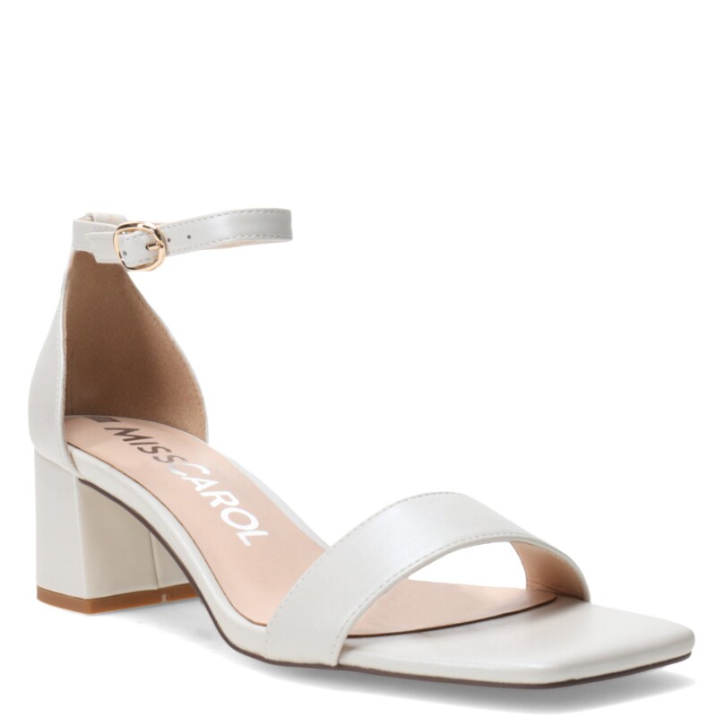 Sandalias de Mujer Miss Carol CLARAZ con taco Nude