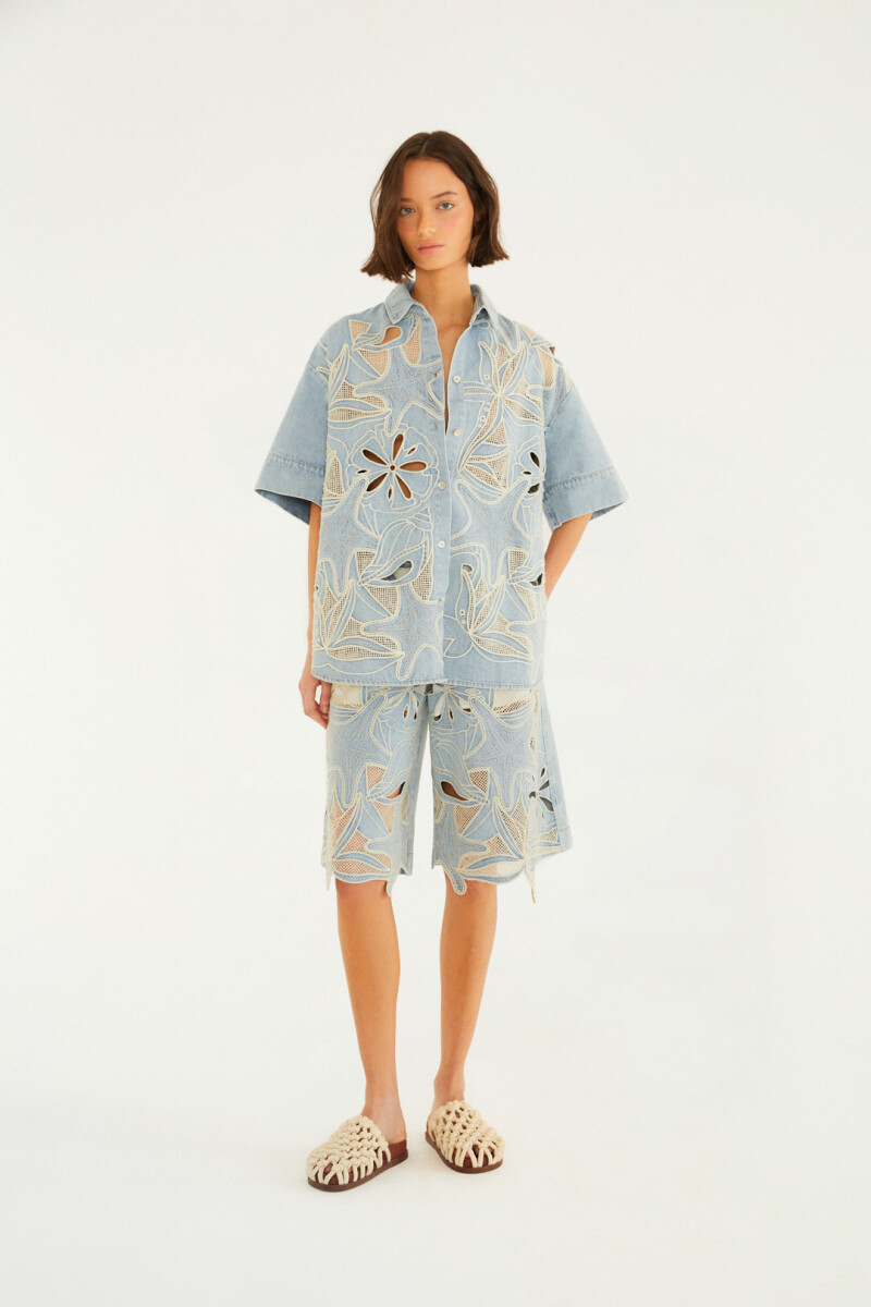 CAMISA DENIM Azul