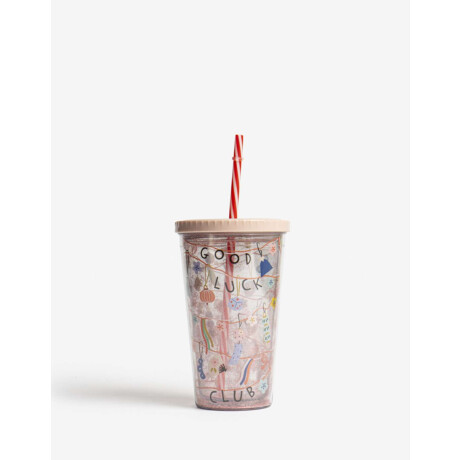 Vaso Plástico ''lucky Cats'' Combinacion multicolor