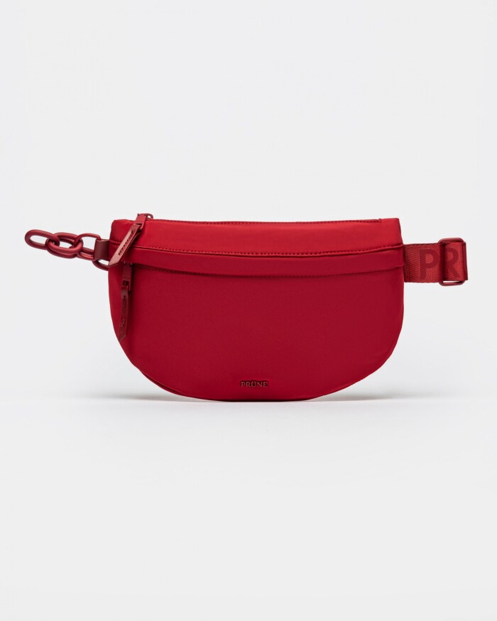 Riñonera Male Nylon Negro Rojo