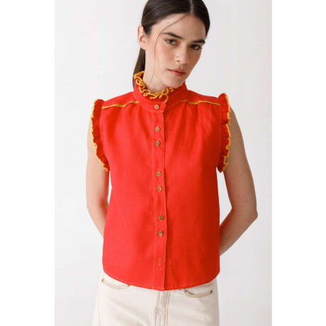 Pre Venta Blusa Cereza Detail Rojo