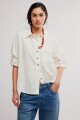 BLUSA LINEN LAUREL Marfil