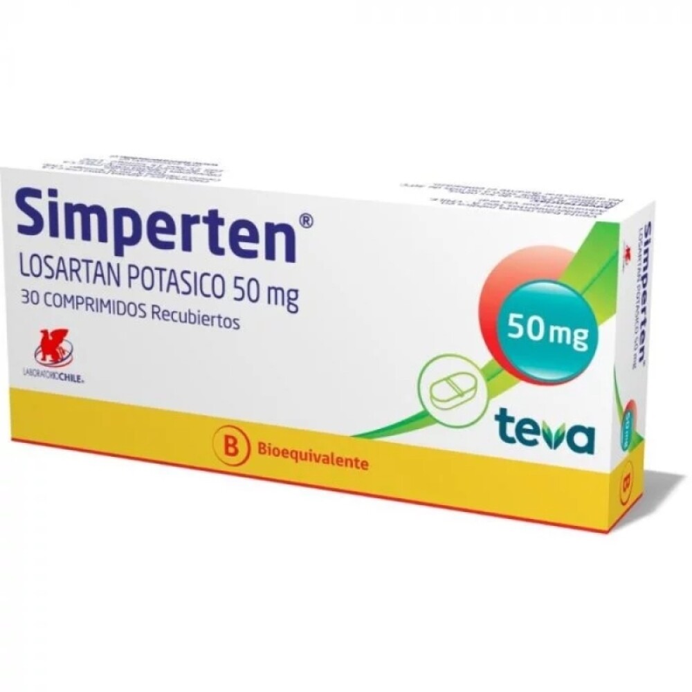 SIMPERTEN 50 MG. CJ X 30 COMP única