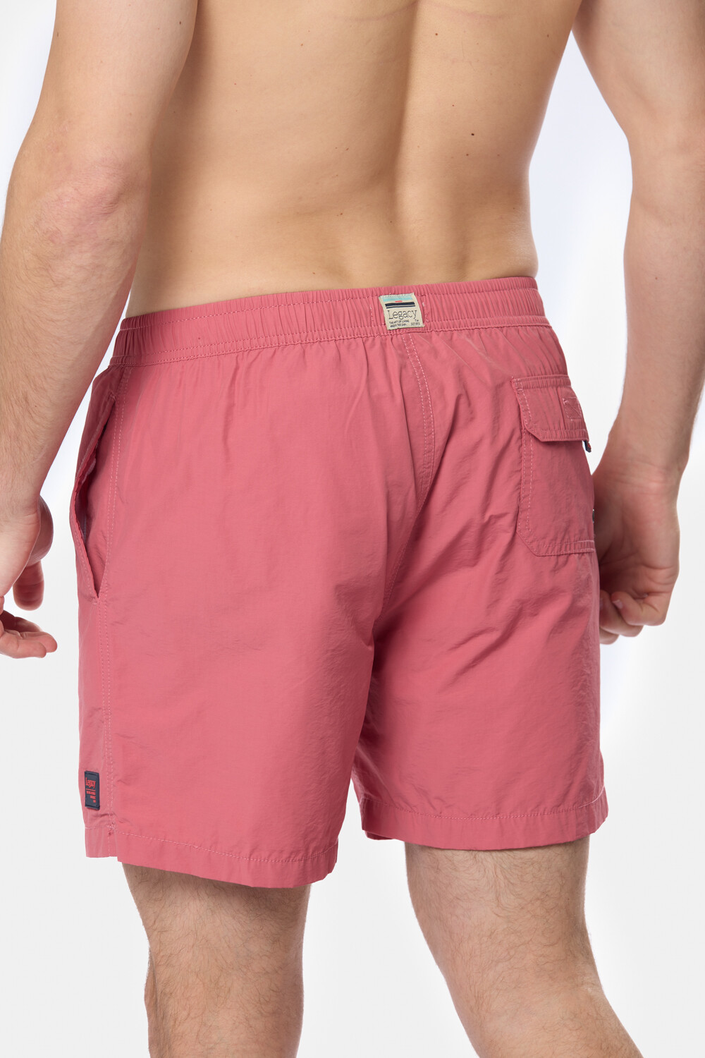 SHORT DE BAÑO LISO Rosado