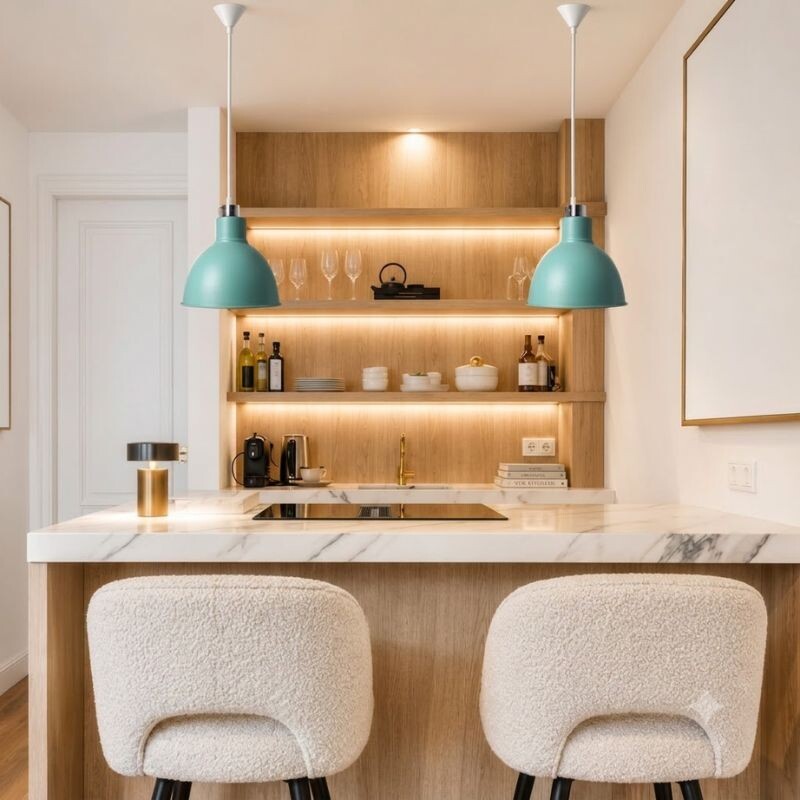 ARTEFACTO COLGANTE DECORATIVO ALPHA Lámpara Colgante Alpha Verde