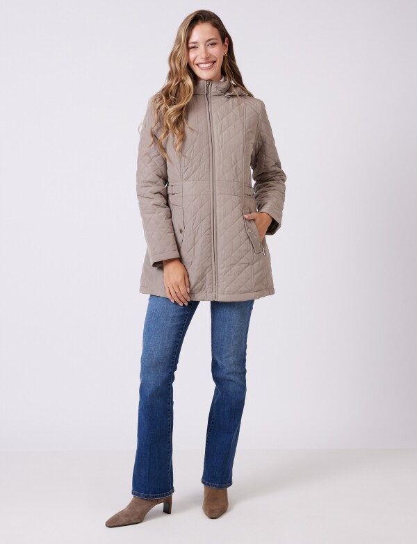Campera Capitoneada BEIGE