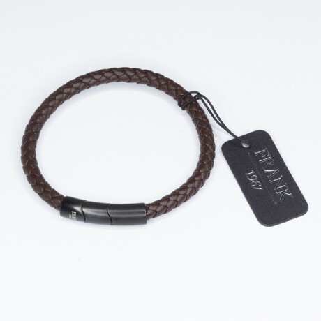Pulsera de cuero y acero, FRANK: Pulsera de cuero y acero, FRANK:
