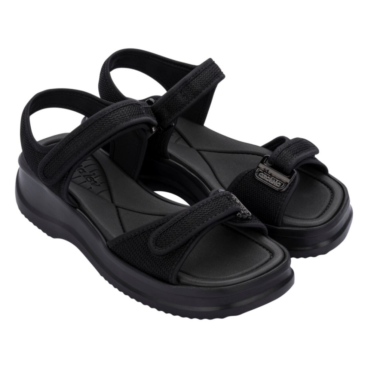 Sandalia Dama C/Velcro Azaleia - Negro 