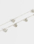 Collares Cortos Con Mariposas Collar Doble Con Mariposas - Plateado