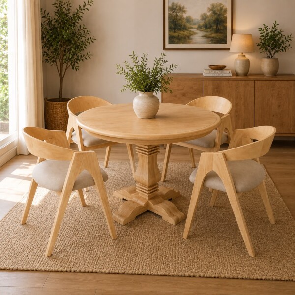 Juego de comedor Modelo Faraon 4 sillas Juego de comedor Modelo Faraon 4 sillas