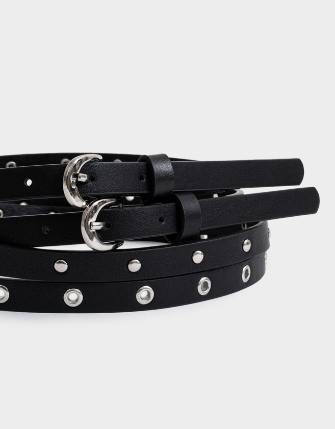 Cinturones y Fajas Cinturón Tachas - Negro