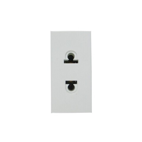MODULO TOMA EUROAMERICANA 15A BLANCO PULIDO MODULO TOMA EUROAMERICANA 15A BLANCO PULIDO