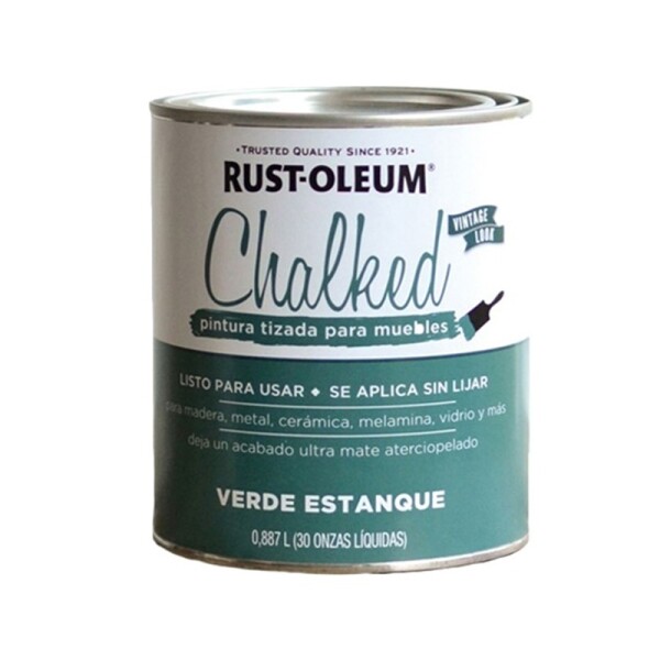 PINTURA TIZADA RUST OLEUM 0.887Lt. - VERDE ESTANQUE PINTURA TIZADA RUST OLEUM 0.887Lt. - VERDE ESTANQUE