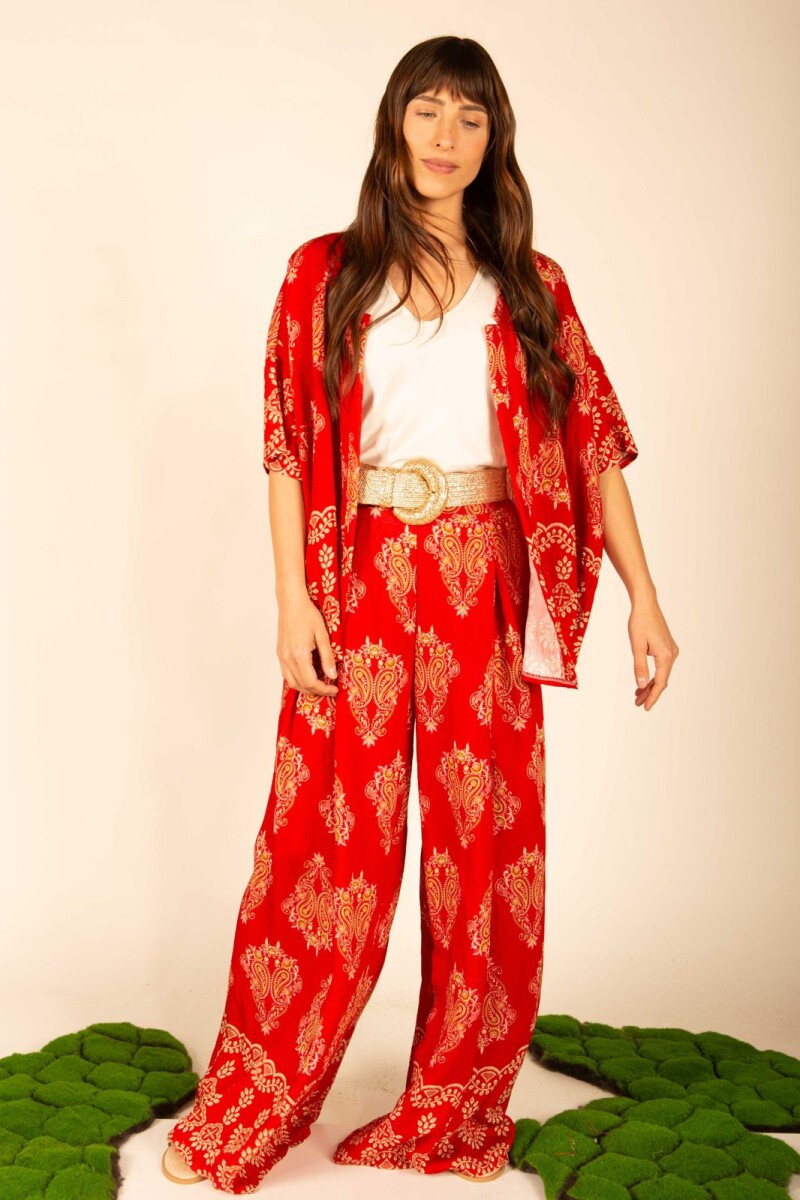 Pantalón set Jacinto - Rojo 