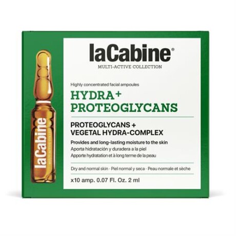 La Cabine Hydra+ Proteoglycans 10 ampollas x 2 ml La Cabine Hydra+ Proteoglycans 10 ampollas x 2 ml