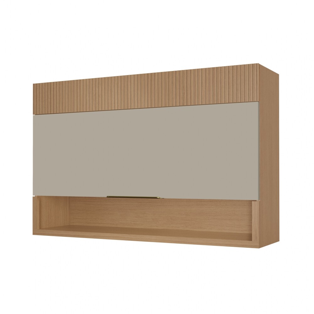 Aéreo 1 Puertas Realeza Premium 120cm Marron/Gris Aéreo 1 Puertas Realeza Premium 120cm Marron/Gris