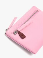 Tarjetero Con Textura Suave rosa