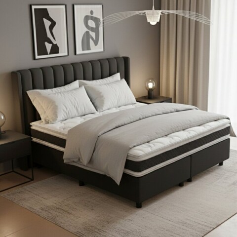 Sommier Base + Colchón QUEEN Dubai EPS con Pillow Top en ambas caras 158x198x24 130K Sommier Base + Colchón QUEEN Dubai EPS con Pillow Top en ambas caras 158x198x24 130K