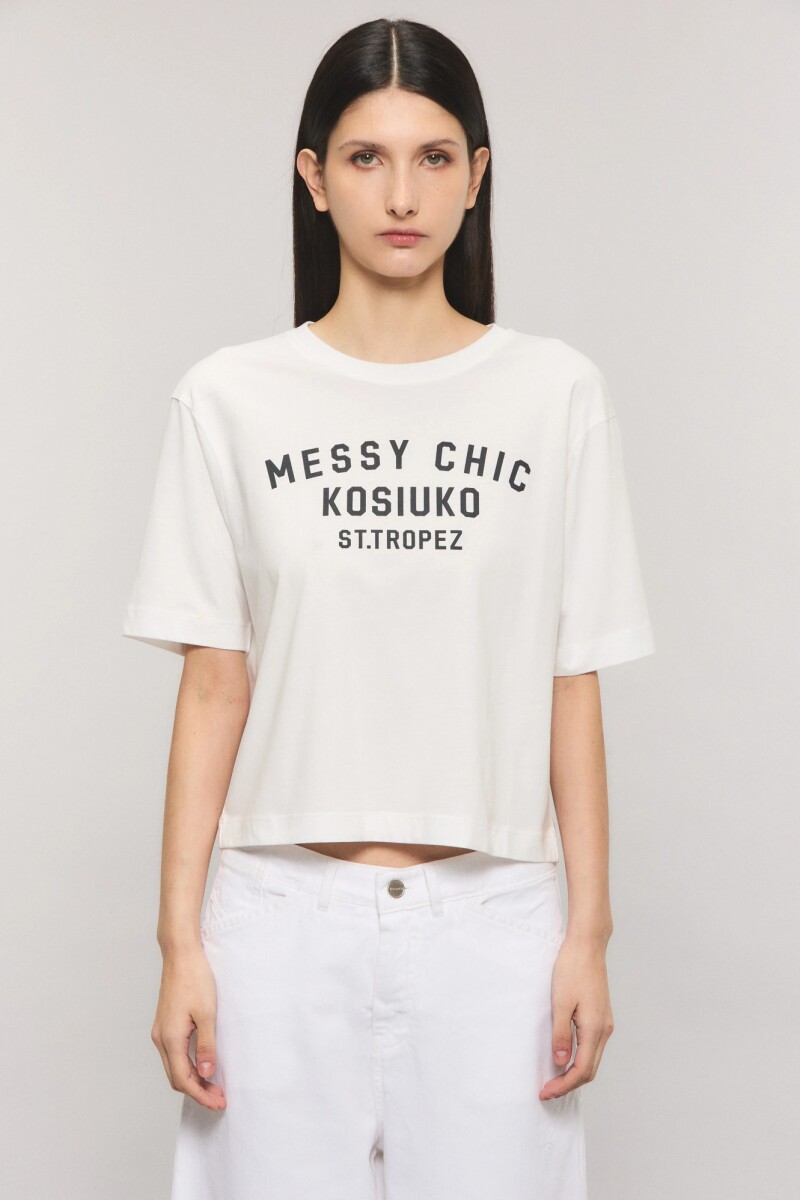 REMERA MESSY CHIC KSK Crudo