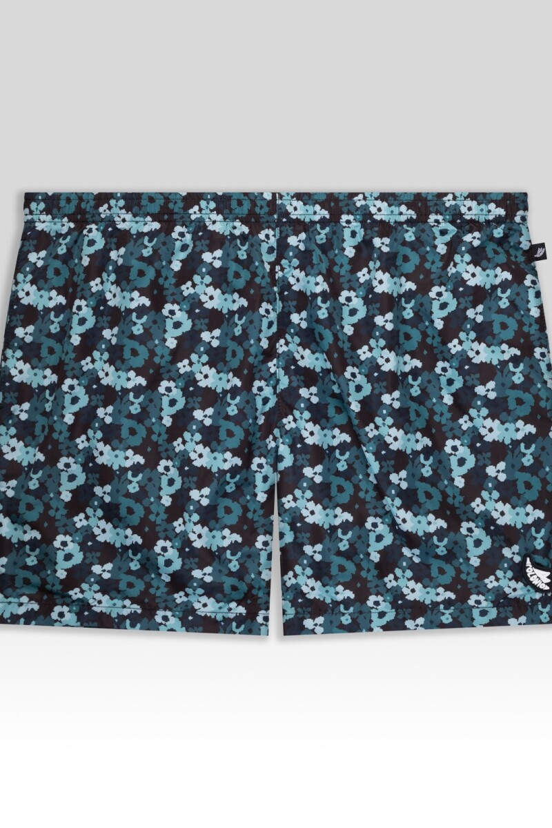 PIXEL FLORAL RUNNER Blue