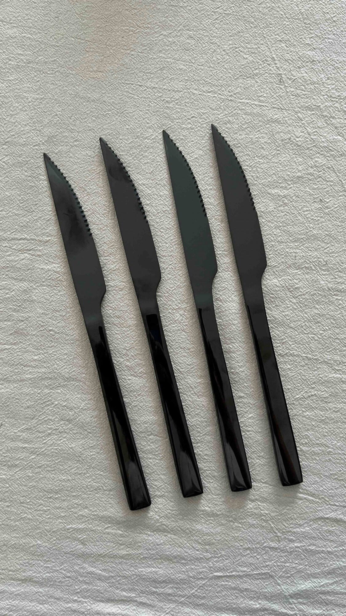 Set de cuchillos negros