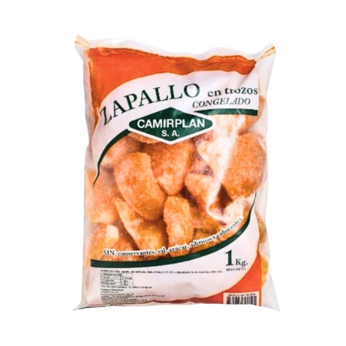 Zapallo en Trozos para horno Camirplan - 1 kg 