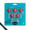 Vela Corazon x5 Und Rojo