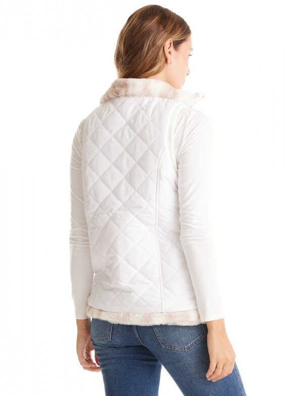 Chaleco Faux Fur & Capitoneado CRUDO/MULTI