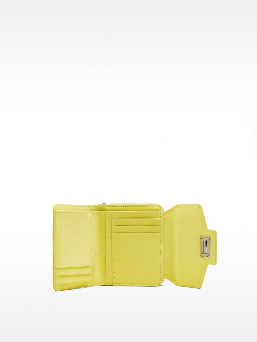 Cartera Acolchoada Con Textura Suave amarillo