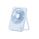 Ventilador plegable inalámbrico celeste