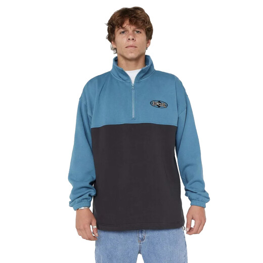 Buzo Rip Curl Heritage Oval 1/4 Zip Crew - Azul Buzo Rip Curl Heritage Oval 1/4 Zip Crew - Azul