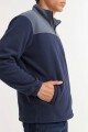 Campera de polar con corderito AZUL