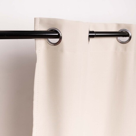 CORTINA C/ARGOLLAS POLIESTER NATURAL-BEIGE COLBIE 140*260