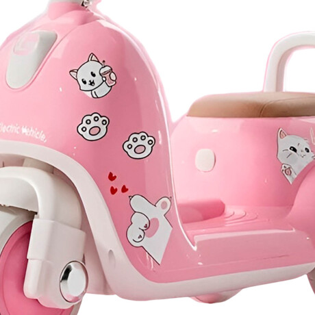 Triciclo Eléctrico Infantil Moto Para Niños A Batería Rosa 1